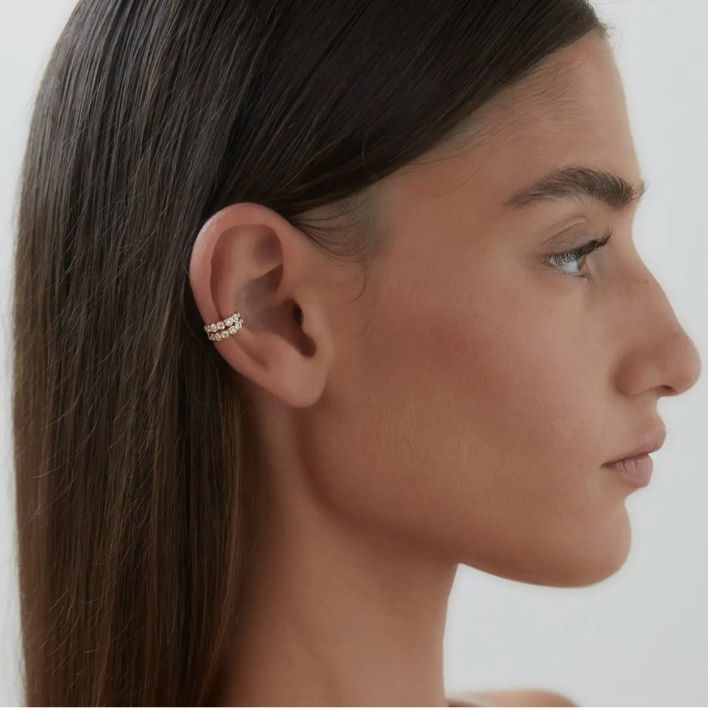 14K IDYL POWER EAR CUFF DIAMOND EARRING